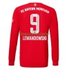 Original Fußballtrikot FC Bayern München Lewandowski 9 Heimtrikot 2022-23 Langarm Für Herren